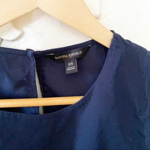 Banana republic ruffle drawstring waist blouse - Picture 3 of 7